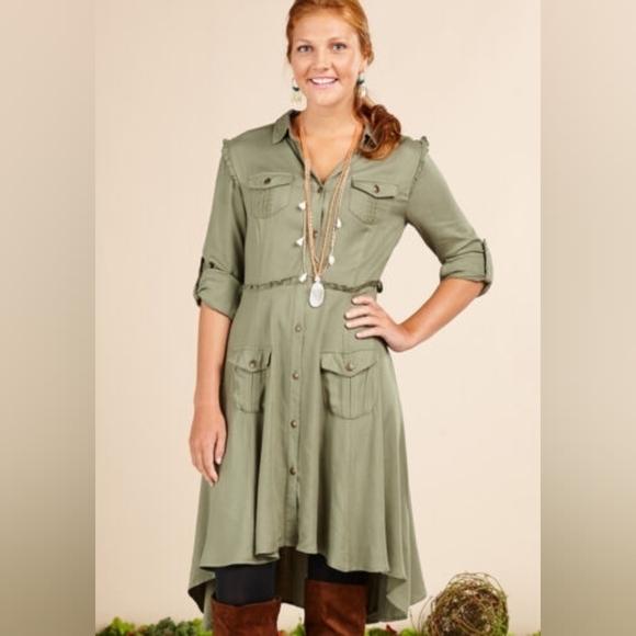 Matilda Jane Dresses & Skirts - Matilda Jane NWT Green Tree Canopy Dress Size Medium